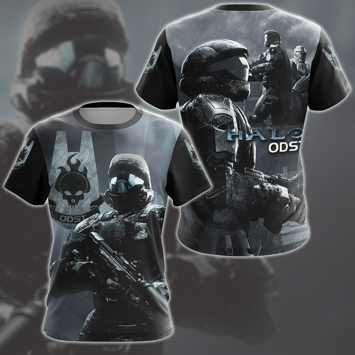 Halo ODST Video Game All Over Printed T-shirt Tank Top Zip Hoodie Pullover Hoodie Hawaiian Shirt Beach Shorts Joggers