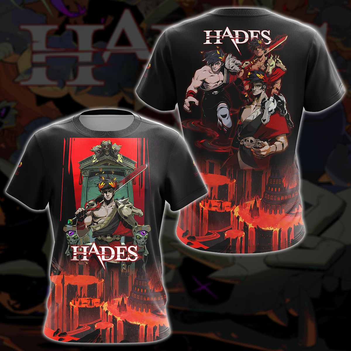 Hades Video Game 3D All Over Print T-shirt Tank Top Zip Hoodie Pullover Hoodie Hawaiian Shirt Beach Shorts Jogger T-shirt