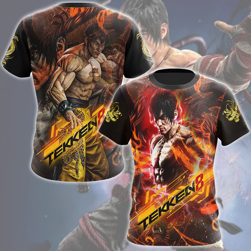 Tekken 8 Law Video Game All Over Printed T-shirt Tank Top Zip Hoodie Pullover Hoodie Hawaiian Shirt Beach Shorts Joggers T-shirt S 