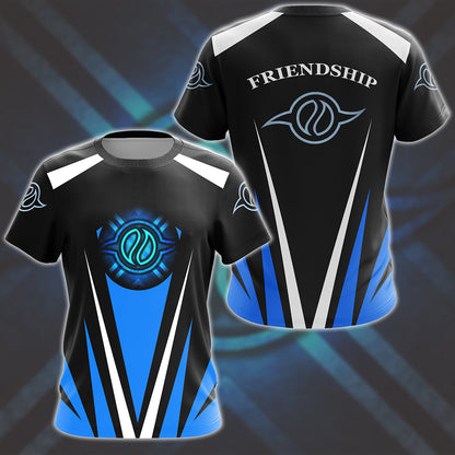 Digimon Crest Of Friendship Video Game All Over Printed T-shirt Tank Top Zip Hoodie Pullover Hoodie Hawaiian Shirt Beach Shorts Joggers T-shirt