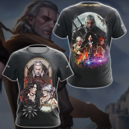 The Witcher Video Game 3D All Over Printed T-shirt Tank Top Zip Hoodie Pullover Hoodie Hawaiian Shirt Beach Shorts Jogger T-shirt