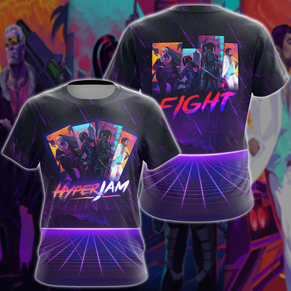 Hyper Jam Video Game 3D All Over Print T-shirt Tank Top Zip Hoodie Pullover Hoodie Hawaiian Shirt Beach Shorts Jogger T-shirt
