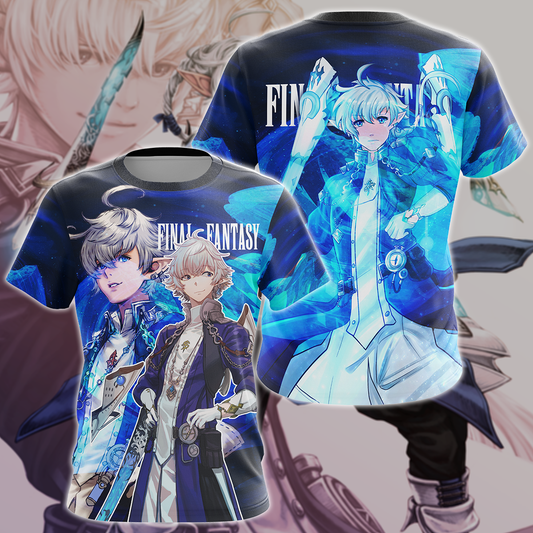 Final Fantasy XIV Alphinaud Video Game 3D All Over Print T-shirt Tank Top Zip Hoodie Pullover Hoodie Hawaiian Shirt Beach Shorts Jogger T-shirt