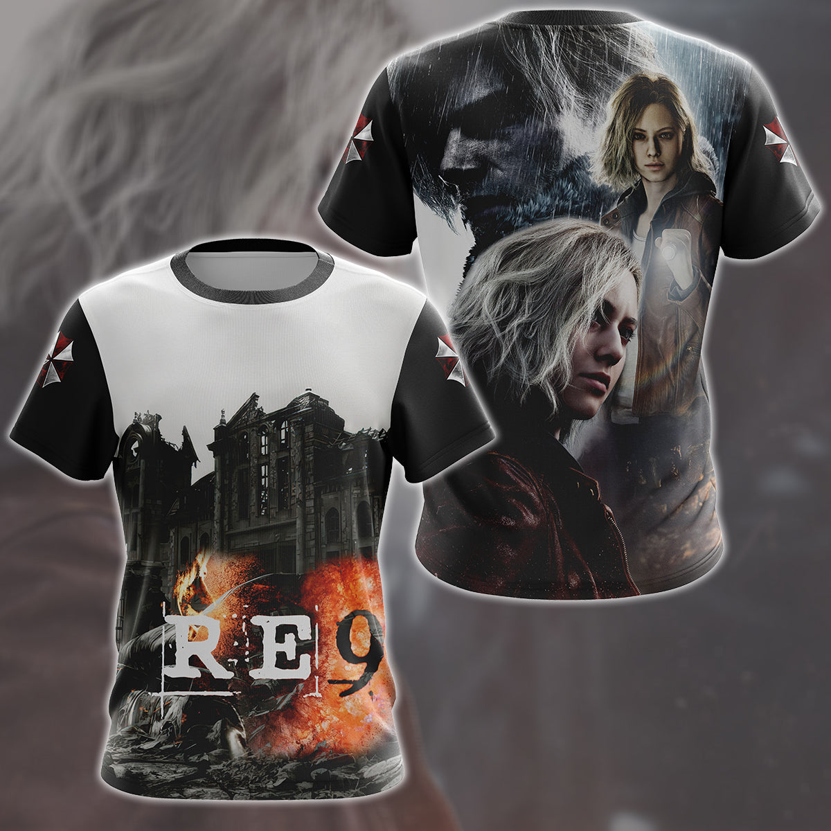 Resident Evil Requiem Video Game All Over Printed T-shirt Tank Top Zip Hoodie Pullover Hoodie Hawaiian Shirt Beach Shorts Joggers