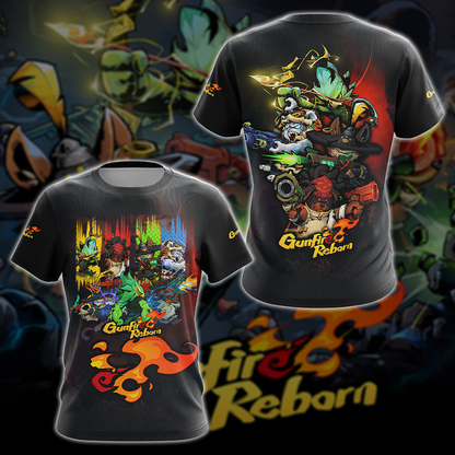 Gunfire Reborn Video Game 3D All Over Printed T-shirt Tank Top Zip Hoodie Pullover Hoodie Hawaiian Shirt Beach Shorts Jogger T-shirt