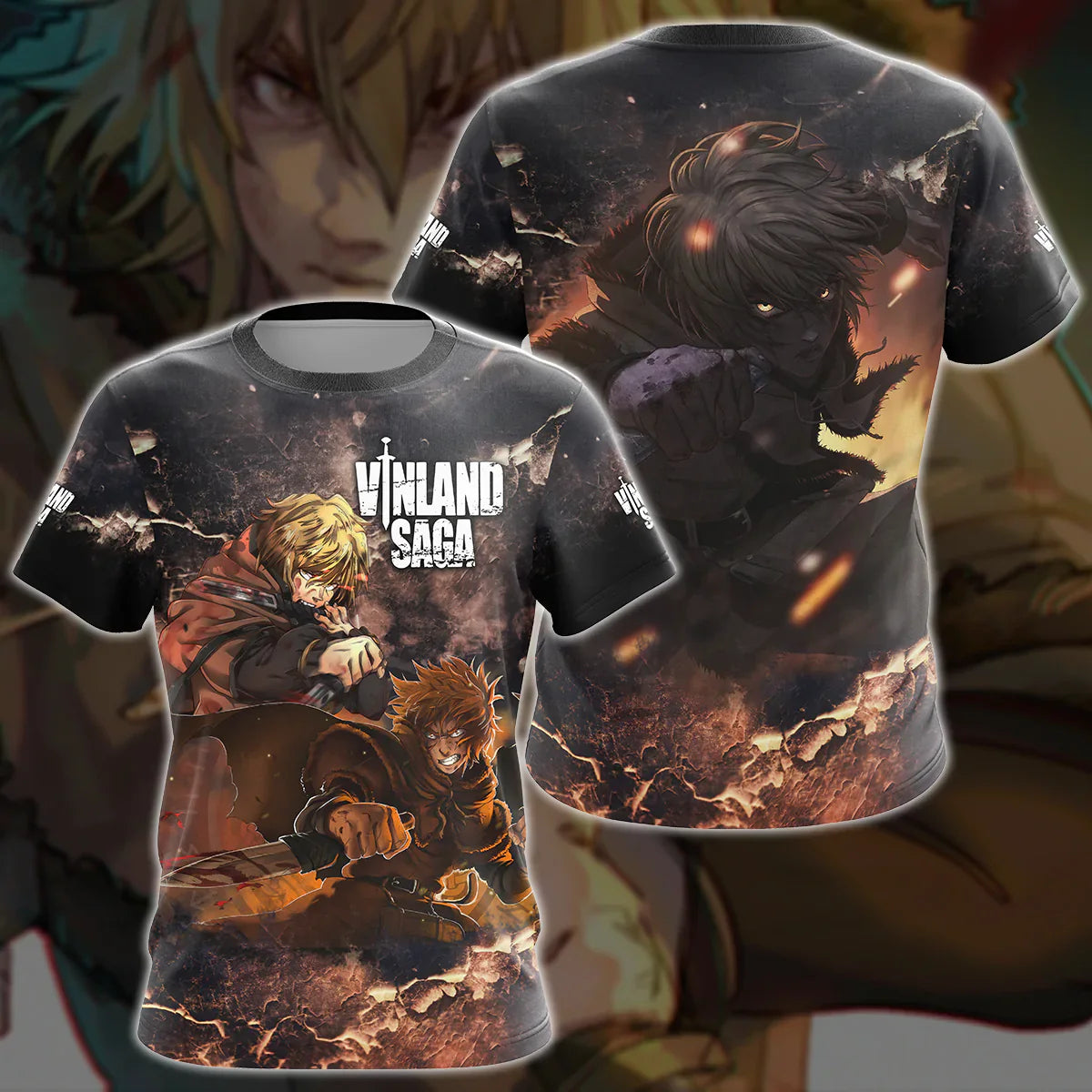 Vinland Saga Anime Manga 3D All Over Print T-shirt Tank Top Zip Hoodie Pullover Hoodie Hawaiian Shirt Beach Shorts Jogger T-shirt