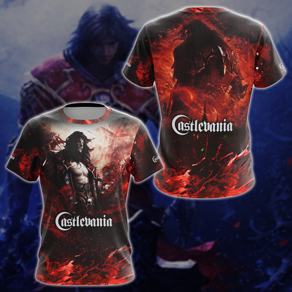 Castlevania Video Game 3D All Over Printed T-shirt Tank Top Zip Hoodie Pullover Hoodie Hawaiian Shirt Beach Shorts Jogger T-shirt