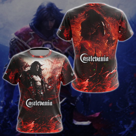 Castlevania Video Game 3D All Over Printed T-shirt Tank Top Zip Hoodie Pullover Hoodie Hawaiian Shirt Beach Shorts Jogger T-shirt