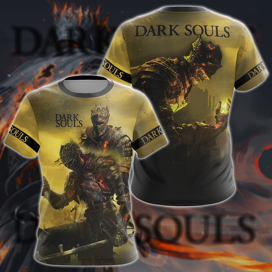Dark Souls Video Game 3D All Over Print T-shirt Tank Top Zip Hoodie Pullover Hoodie Hawaiian Shirt Beach Shorts Jogger T-shirt