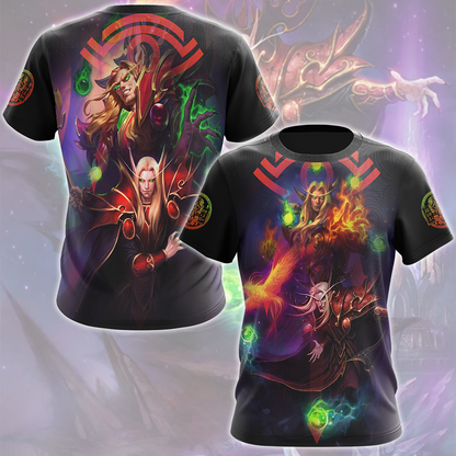 World Of Warcraft Kael'thas Sunstrider Video Game All Over Printed T-shirt Tank Top Zip Hoodie Pullover Hoodie Hawaiian Shirt Beach Shorts Joggers T-shirt