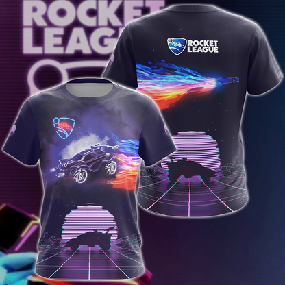 Rocket League Video Game 3D All Over Print T-shirt Tank Top Zip Hoodie Pullover Hoodie Hawaiian Shirt Beach Shorts Jogger T-shirt