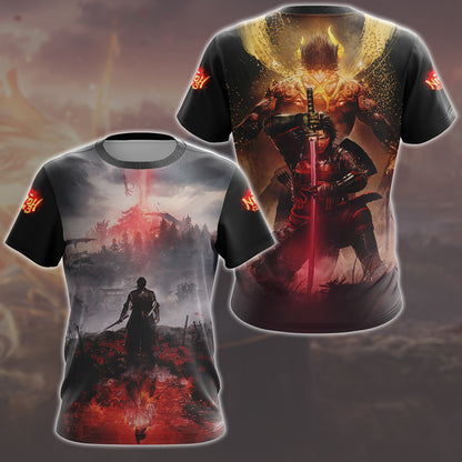 Nioh 3 Video Game All Over Printed T-shirt Tank Top Zip Hoodie Pullover Hoodie Hawaiian Shirt Beach Shorts Joggers