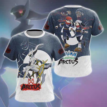 Pokémon Legends: Arceus 3D All Over Print T-shirt Tank Top Zip Hoodie Pullover Hoodie Hawaiian Shirt Beach Shorts Jogger T-shirt