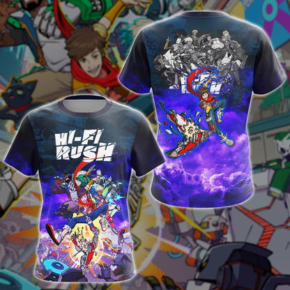 Hi-Fi RUSH Video Game 3D All Over Printed T-shirt Tank Top Zip Hoodie Pullover Hoodie Hawaiian Shirt Beach Shorts Jogger T-shirt