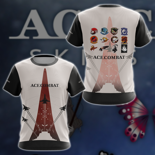 Ace Combat Video Game 3D All Over Printed T-shirt Tank Top Zip Hoodie Pullover Hoodie Hawaiian Shirt Beach Shorts Joggers T-shirt