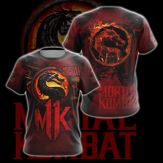 Mortal Kombat All Over Print T-shirt Tank Top Zip Hoodie Pullover Hoodie Hawaiian Shirt T-shirt