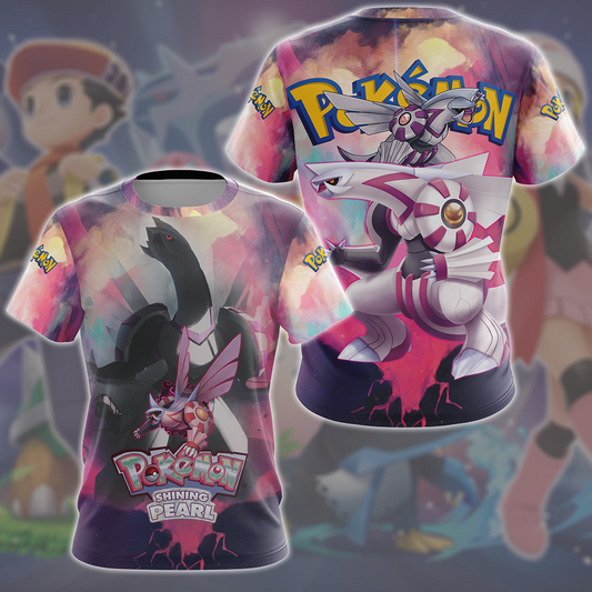 Pokemon Shining Pearl Video Game All Over Printed T-shirt Tank Top Zip Hoodie Pullover Hoodie Hawaiian Shirt Beach Shorts Joggers Tank Top
