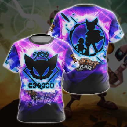 Ratchet & Clank All Over Print T-shirt Tank Top Zip Hoodie Pullover Hoodie Hawaiian Shirt T-shirt