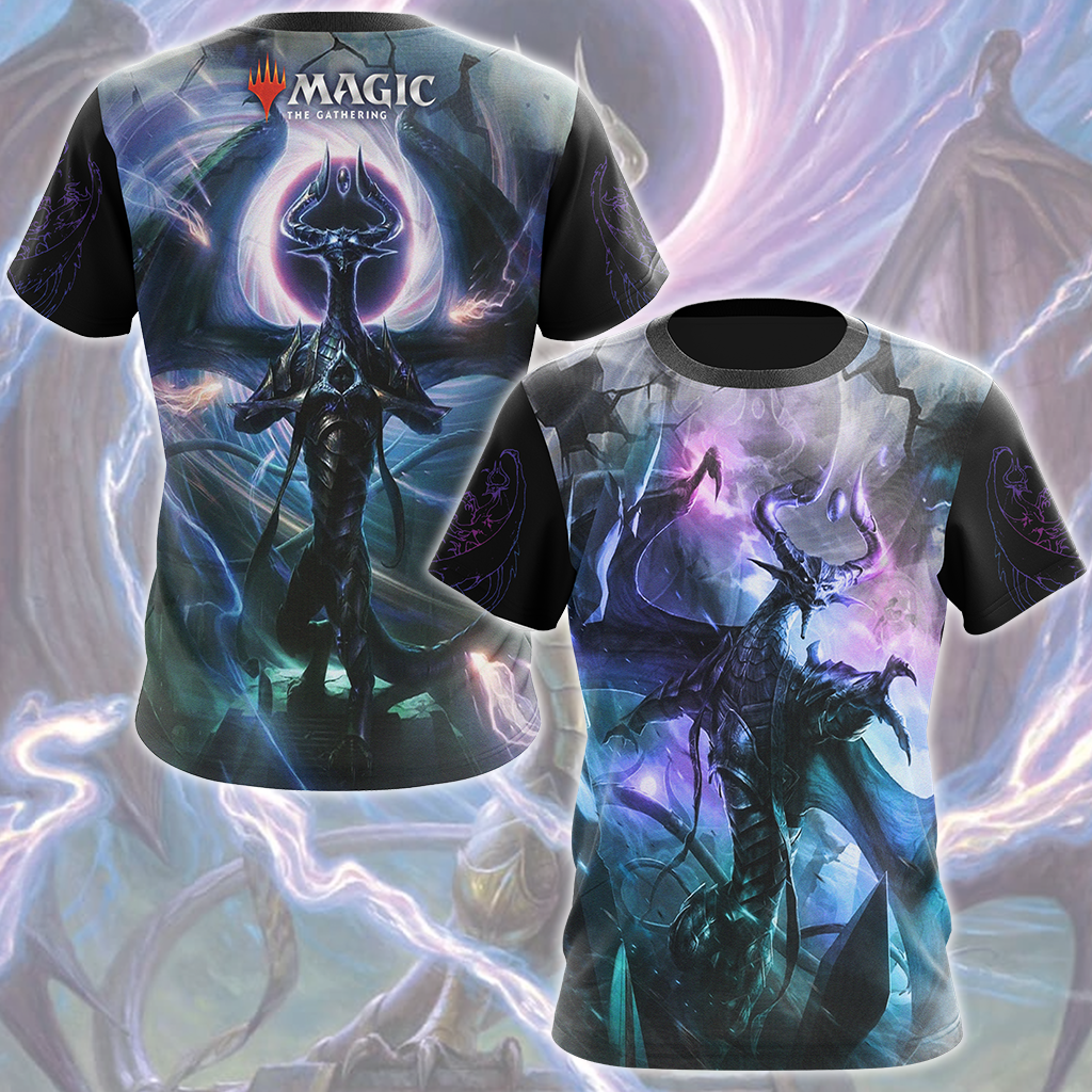 Magic: The Gathering Nicol Bolas Video Game All Over Printed T-shirt Tank Top Zip Hoodie Pullover Hoodie Hawaiian Shirt Beach Shorts Joggers T-shirt S 