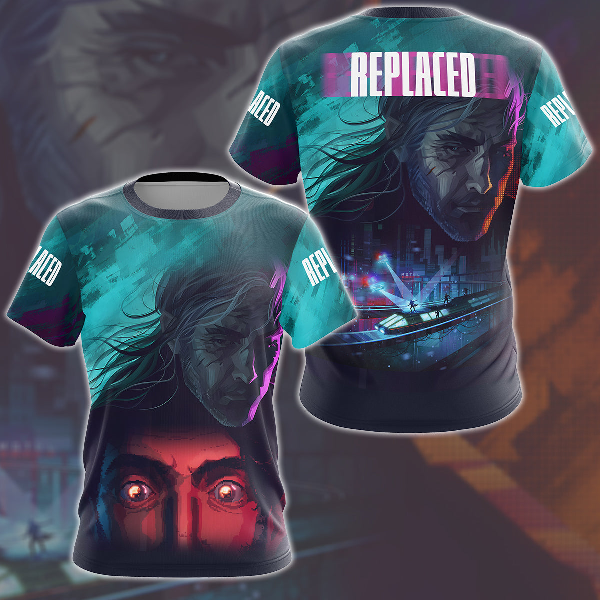 REPLACED Video Game All Over Printed T-shirt Tank Top Zip Hoodie Pullover Hoodie Hawaiian Shirt Beach Shorts Joggers