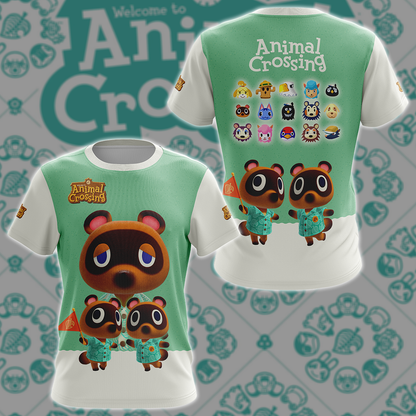 Animal Crossing Video Game 3D All Over Printed T-shirt Tank Top Zip Hoodie Pullover Hoodie Hawaiian Shirt Beach Shorts Jogger T-shirt