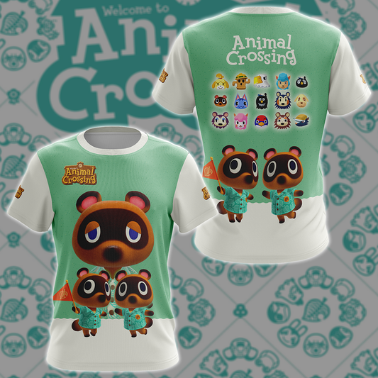 Animal Crossing Video Game 3D All Over Printed T-shirt Tank Top Zip Hoodie Pullover Hoodie Hawaiian Shirt Beach Shorts Jogger T-shirt