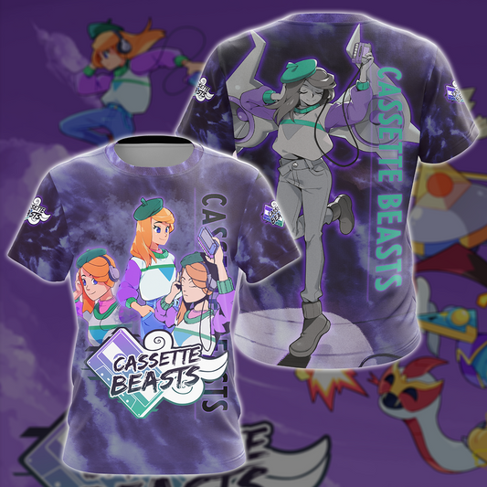 Cassette Beasts Video Game All-Over T-shirt Hoodie Tank Top Hawaiian Shirt Beach Shorts Joggers T-shirt