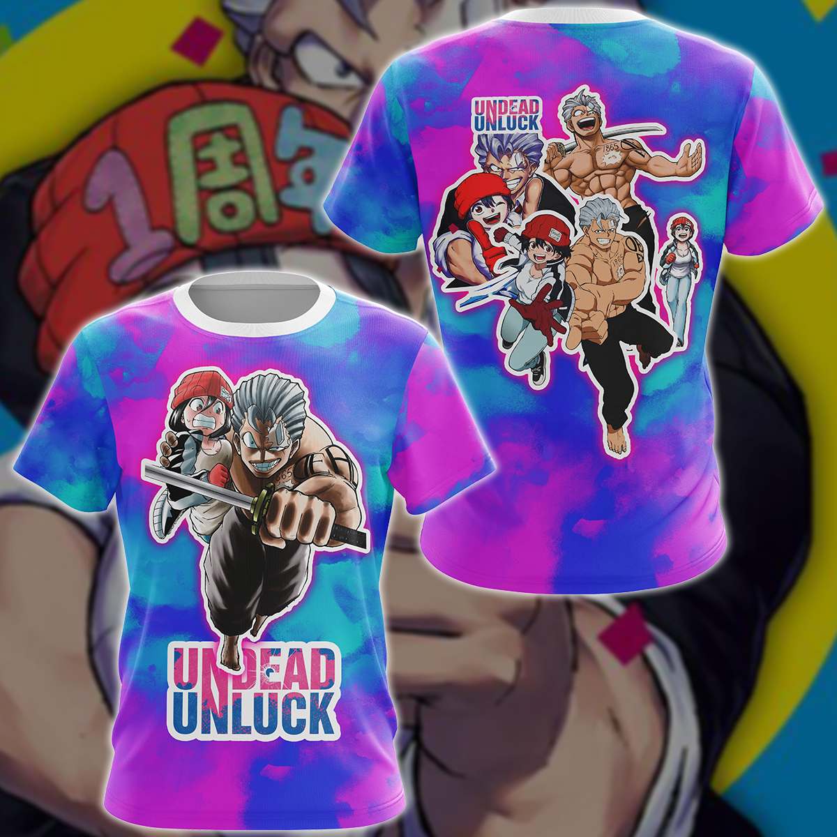 Undead Unluck Anime Manga 3D All Over Printed T-shirt Tank Top Zip Hoodie Pullover Hoodie Hawaiian Shirt Beach Shorts Jogger T-shirt