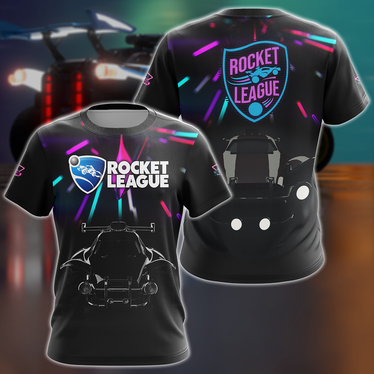 Rocket League Video Game 3D All Over Print T-shirt Tank Top Zip Hoodie Pullover Hoodie Hawaiian Shirt Beach Shorts Jogger T-shirt