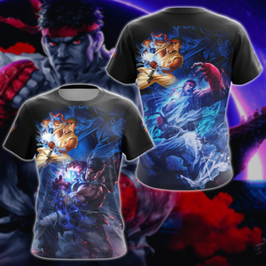 Street Fighter 5 Video Game 3D All Over Print T-shirt Tank Top Zip Hoodie Pullover Hoodie Hawaiian Shirt Beach Shorts Jogger T-shirt S 