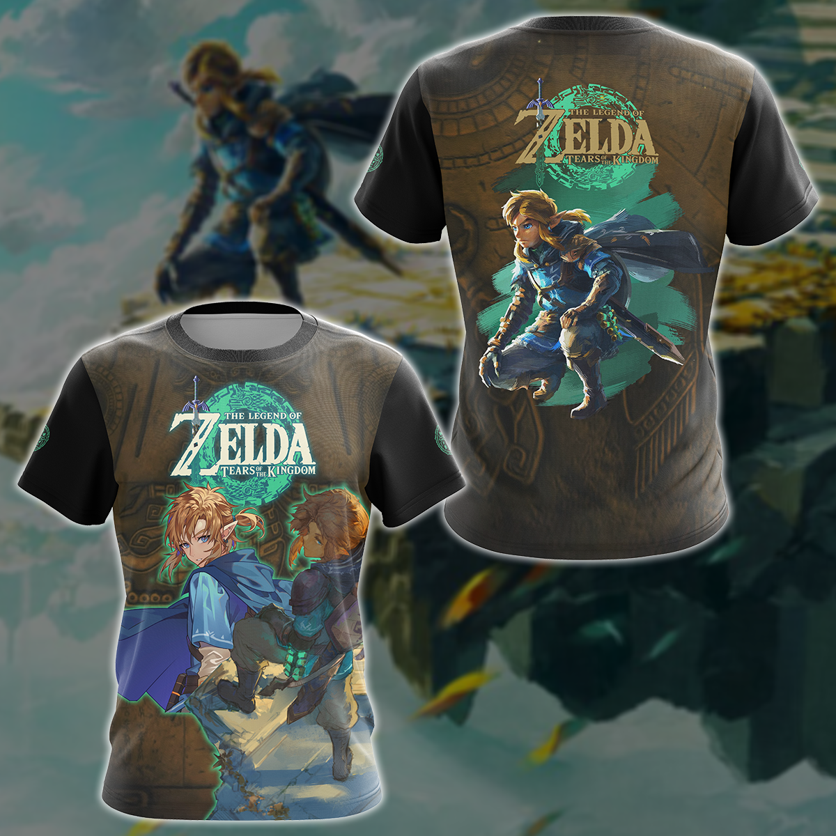 The Legend of Zelda: Tears of the Kingdom Video Game 3D All Over Printed T-shirt Tank Top Zip Hoodie Pullover Hoodie Hawaiian Shirt Beach Shorts Jogger T-shirt S 