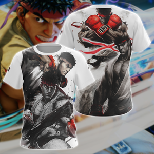 Street Fighter Video Game 3D All Over Print T-shirt Tank Top Zip Hoodie Pullover Hoodie Hawaiian Shirt Beach Shorts Jogger T-shirt S 