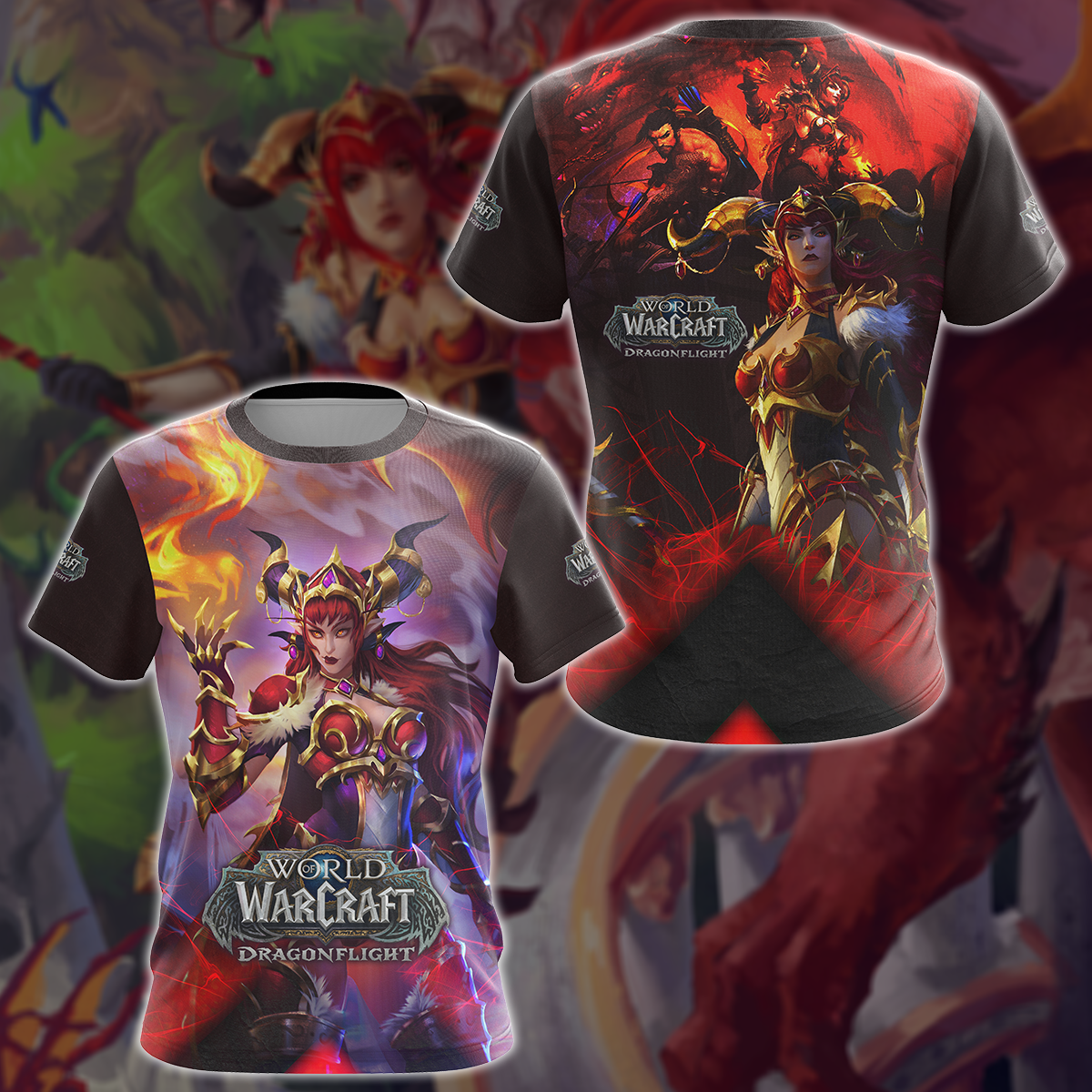 World of Warcraft: Dragonflight Video Game 3D All Over Printed T-shirt Tank Top Zip Hoodie Pullover Hoodie Hawaiian Shirt Beach Shorts Jogger T-shirt