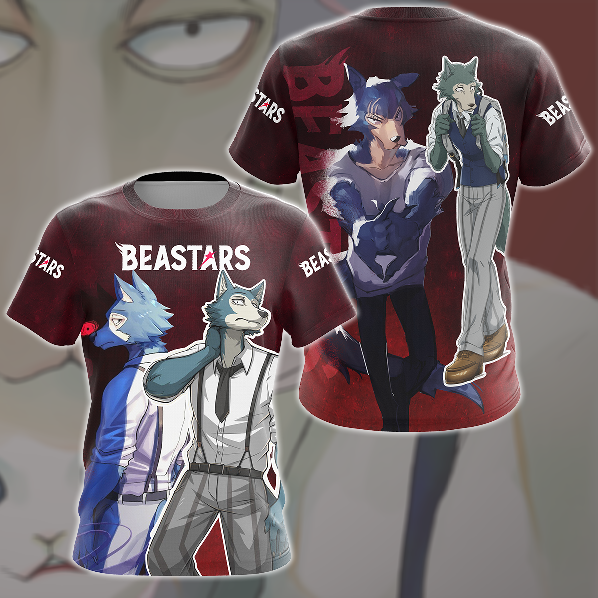 BEASTARS Anime All Over Printed T-shirt Tank Top Zip Hoodie Pullover Hoodie Hawaiian Shirt Beach Shorts Joggers T-shirt S 