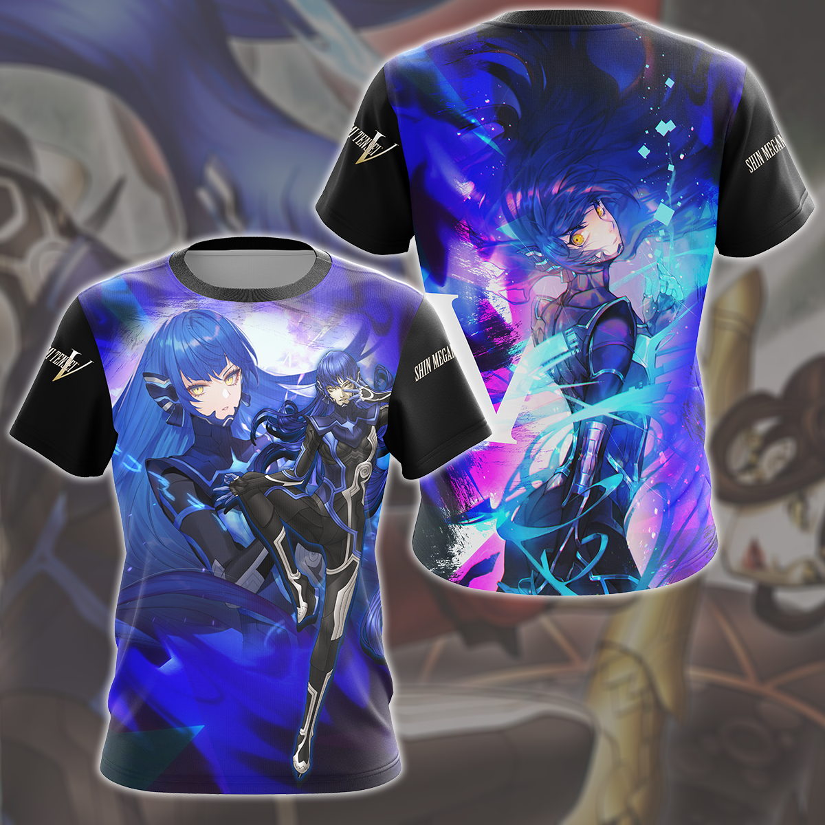 Shin Megami Tensei V Video Game All Over Printed T-shirt Tank Top Zip Hoodie Pullover Hoodie Hawaiian Shirt Beach Shorts Joggers T-shirt