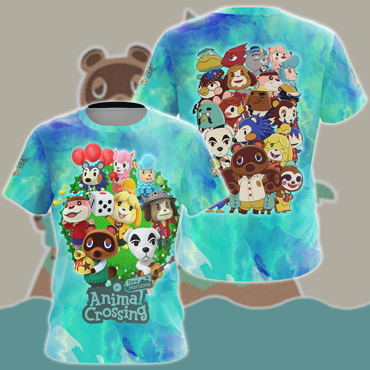 Animal Crossing New Horizons Video Game 3D All Over Print T-shirt Tank Top Zip Hoodie Pullover Hoodie Hawaiian Shirt Beach Shorts Jogger T-shirt