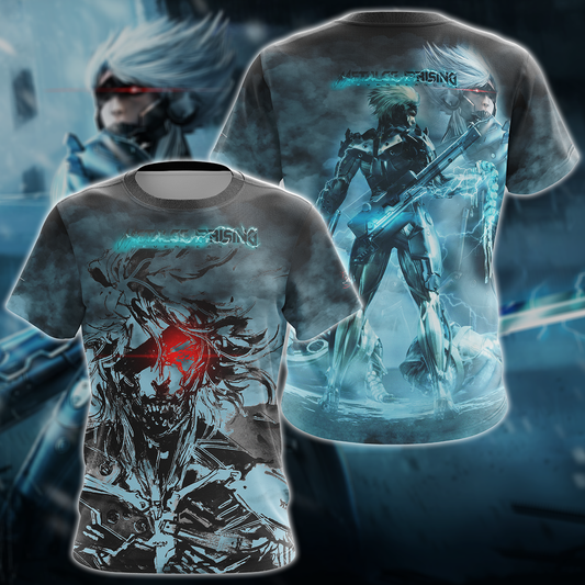 Metal Gear Rising Revengeance Video Game 3D All Over Print T-shirt Tank Top Zip Hoodie Pullover Hoodie Hawaiian Shirt Beach Shorts Jogger T-shirt