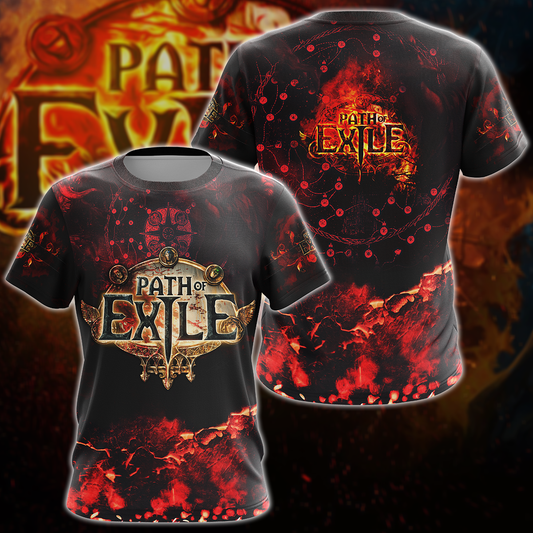 Path Of Exile Video Game 3D All Over Print T-shirt Tank Top Zip Hoodie Pullover Hoodie Hawaiian Shirt Beach Shorts Jogger T-shirt