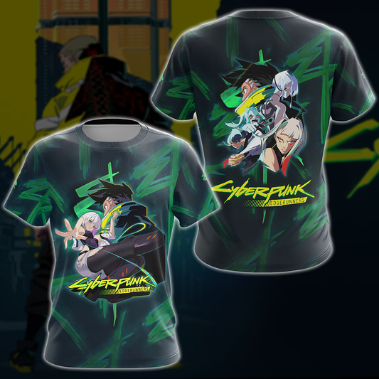 Cyberpunk: Edgerunners Video Game 3D All Over Print T-shirt Tank Top Zip Hoodie Pullover Hoodie Hawaiian Shirt Beach Shorts Jogger T-shirt