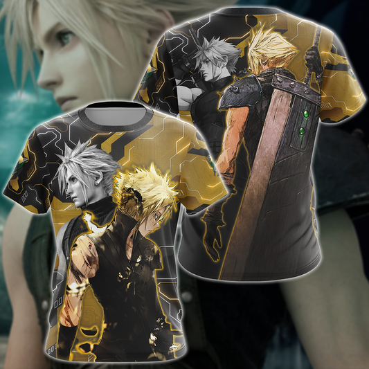 Final Fantasy VII Cloud Strife Video Game 3D All Over Print T-shirt Tank Top Zip Hoodie Pullover Hoodie Hawaiian Shirt Beach Shorts Jogger T-shirt