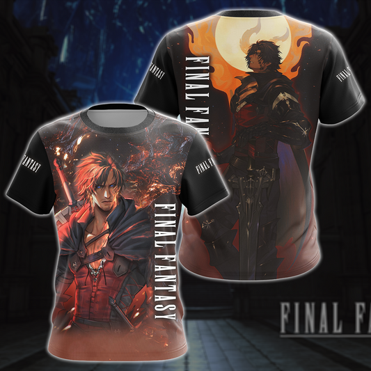 Final Fantasy XVI Video Game All-Over T-shirt Hoodie Tank Top Hawaiian Shirt Beach Shorts Joggers T-shirt