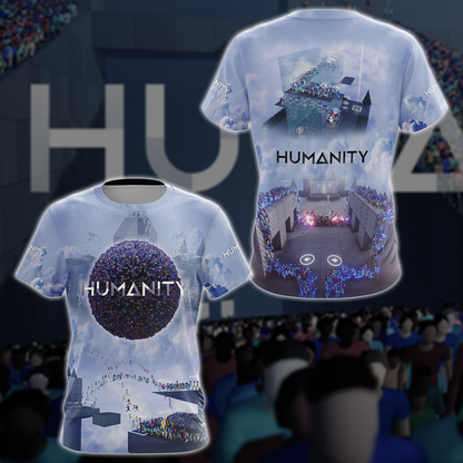 Humanity Video Game 3D All Over Printed T-shirt Tank Top Zip Hoodie Pullover Hoodie Hawaiian Shirt Beach Shorts Jogger T-shirt