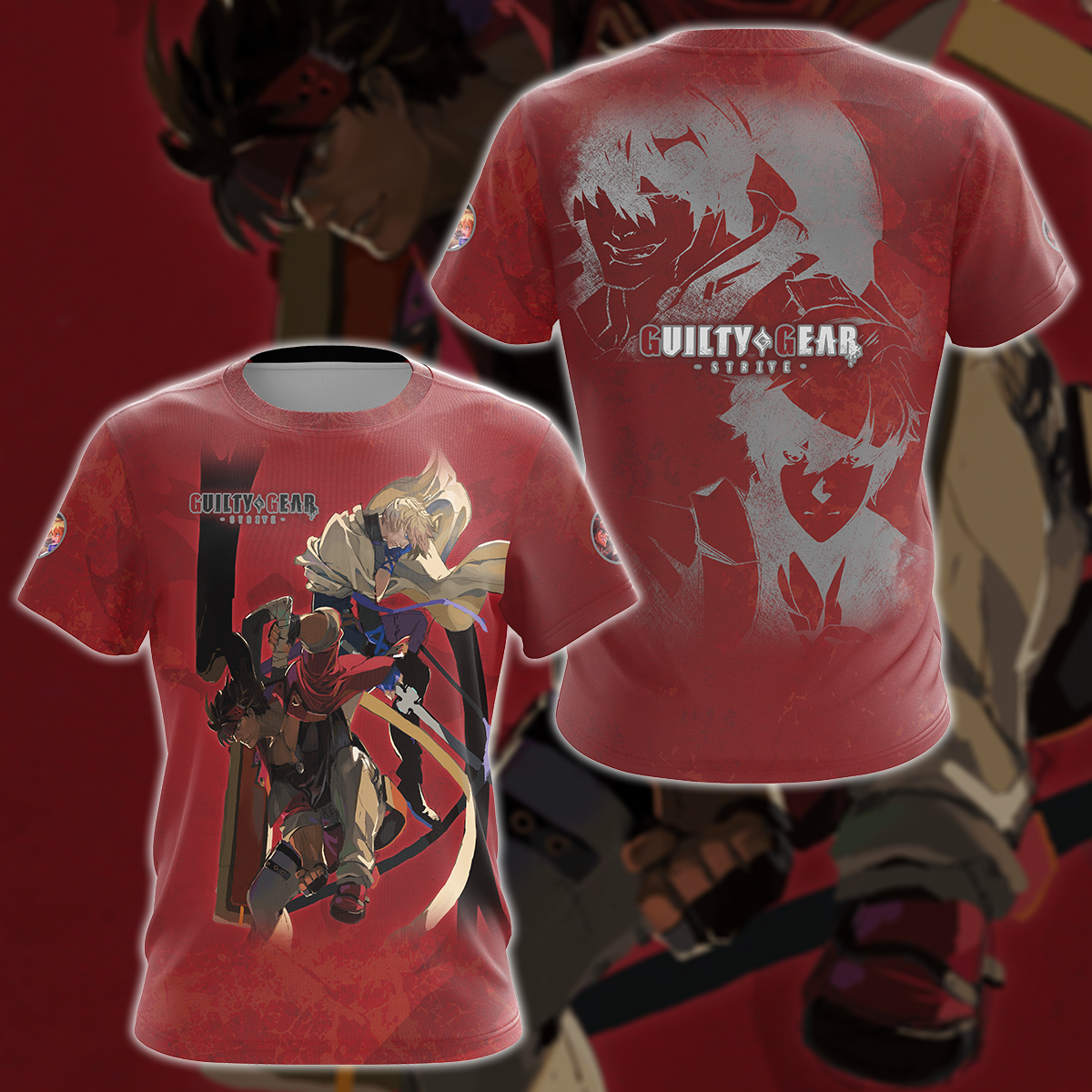 Guilty Gear Strive Video Game 3D All Over Printed T-shirt Tank Top Zip Hoodie Pullover Hoodie Hawaiian Shirt Beach Shorts Jogger T-shirt