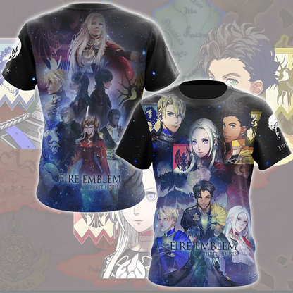 Fire Emblem Three Houses Video Game All Over Printed T-shirt Tank Top Zip Hoodie Pullover Hoodie Hawaiian Shirt Beach Shorts Joggers T-shirt
