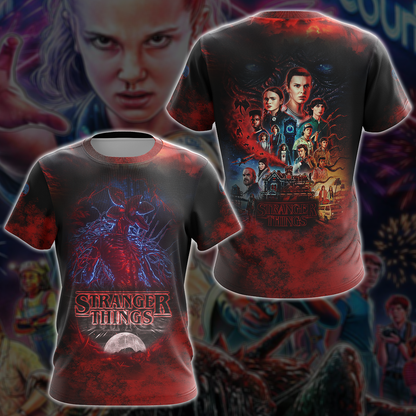 Stranger Things TV Series 3D All Over Print T-shirt Tank Top Zip Hoodie Pullover Hoodie Hawaiian Shirt Beach Shorts Jogger T-shirt