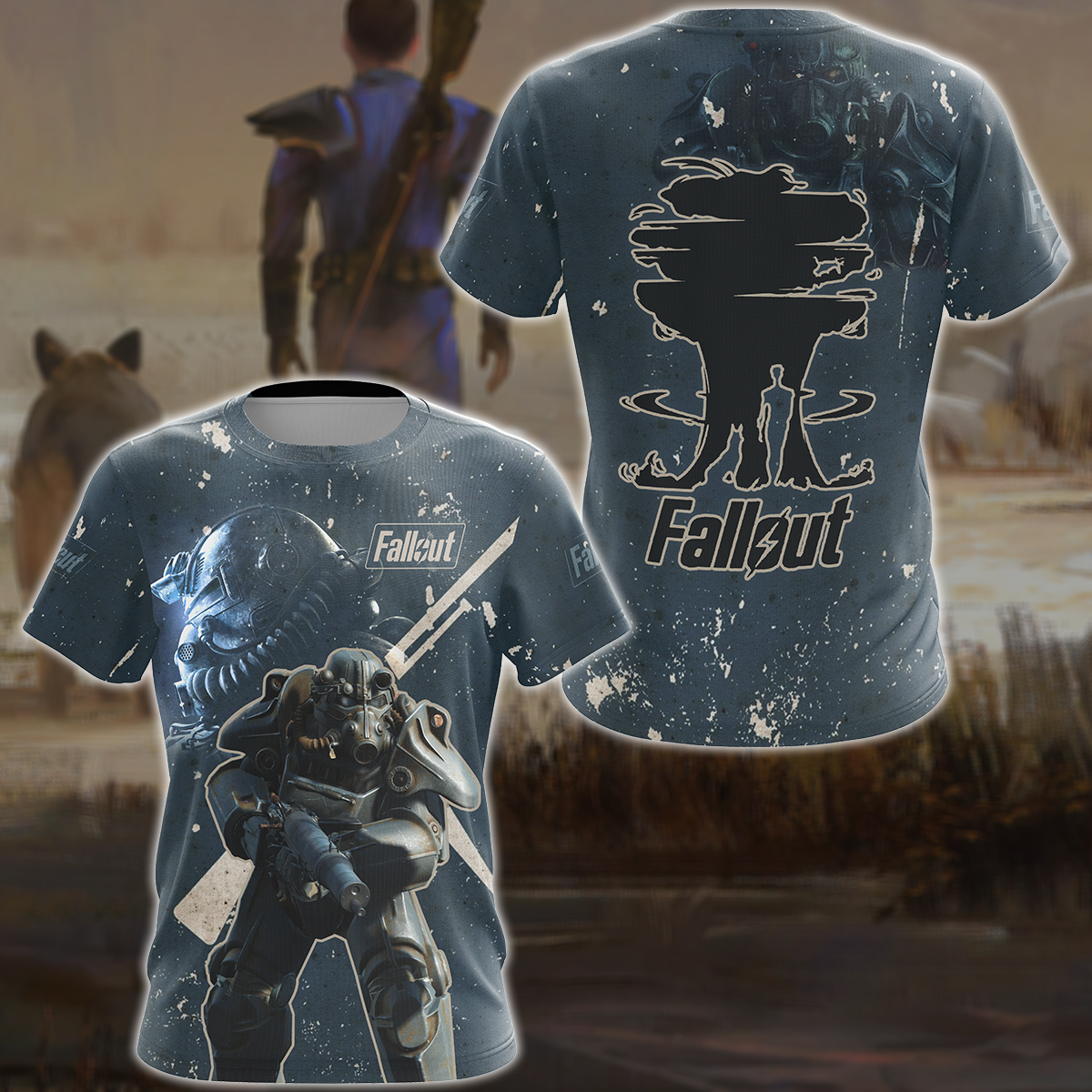 Fallout 4 Video Game 3D All Over Printed T-shirt Tank Top Zip Hoodie Pullover Hoodie Hawaiian Shirt Beach Shorts Jogger T-shirt