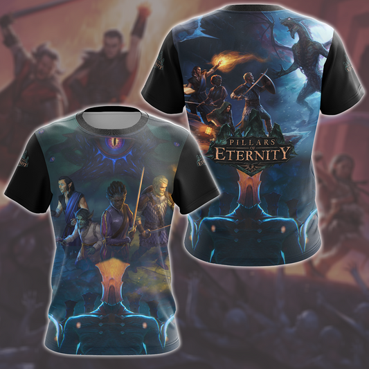 Pillars of Eternity Video Game All Over Printed T-shirt Tank Top Zip Hoodie Pullover Hoodie Hawaiian Shirt Beach Shorts Joggers T-shirt