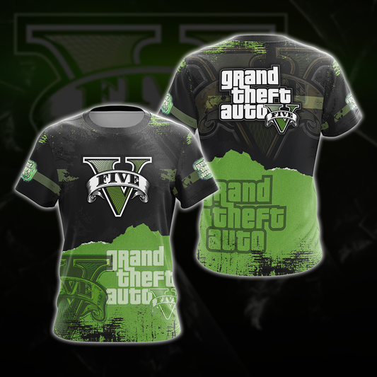 Grand Theft Auto V All Over Print T-shirt Tank Top Zip Hoodie Pullover Hoodie Hawaiian Shirt T-shirt