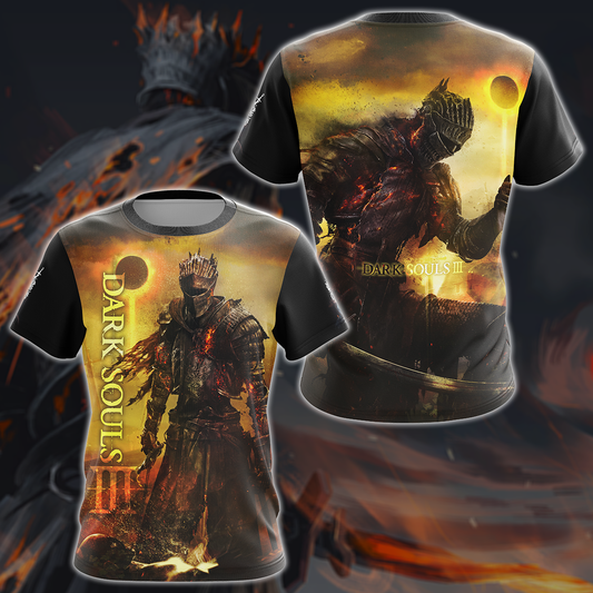 Dark Souls 3 Video Game 3D All Over Printed T-shirt Tank Top Zip Hoodie Pullover Hoodie Hawaiian Shirt Beach Shorts Jogger T-shirt