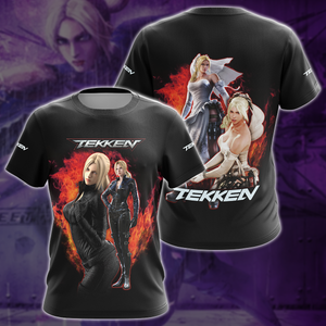 Tekken Nina Williams Video Game 3D All Over Print T-shirt Tank Top Zip Hoodie Pullover Hoodie Hawaiian Shirt Beach Shorts Jogger T-shirt S 